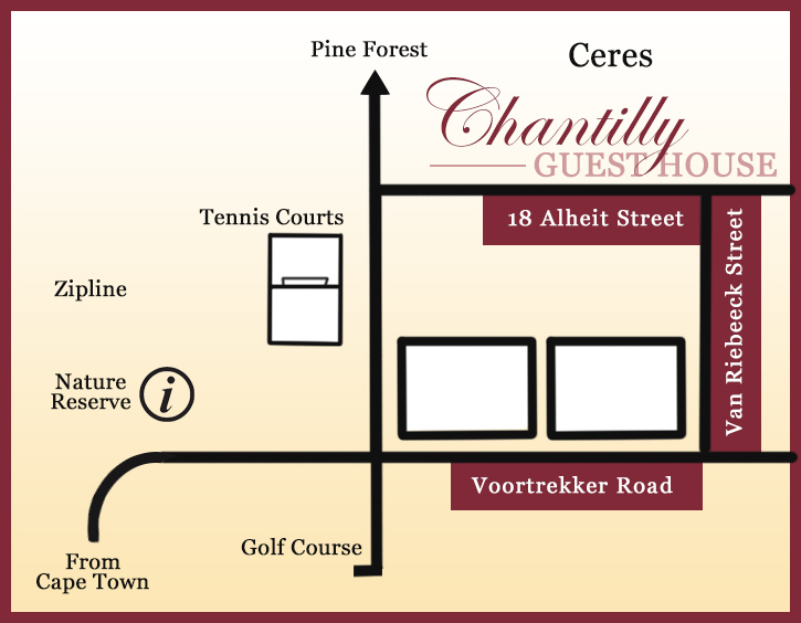 Chantilly Guesthouse Map